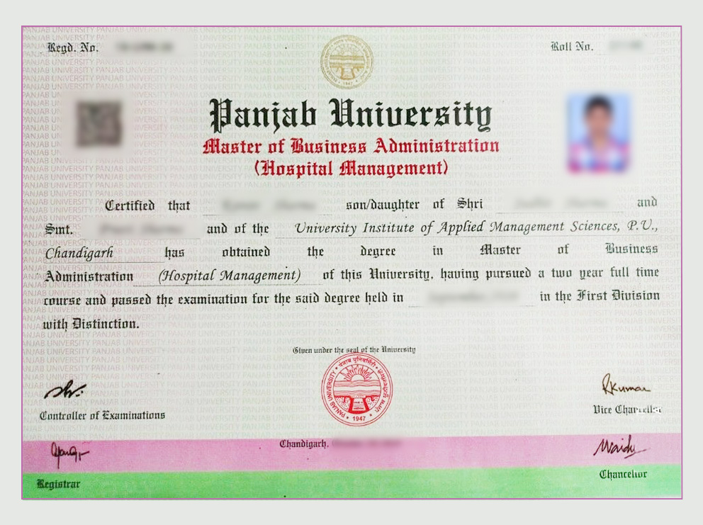 Punjab University: Sample Certification Reference