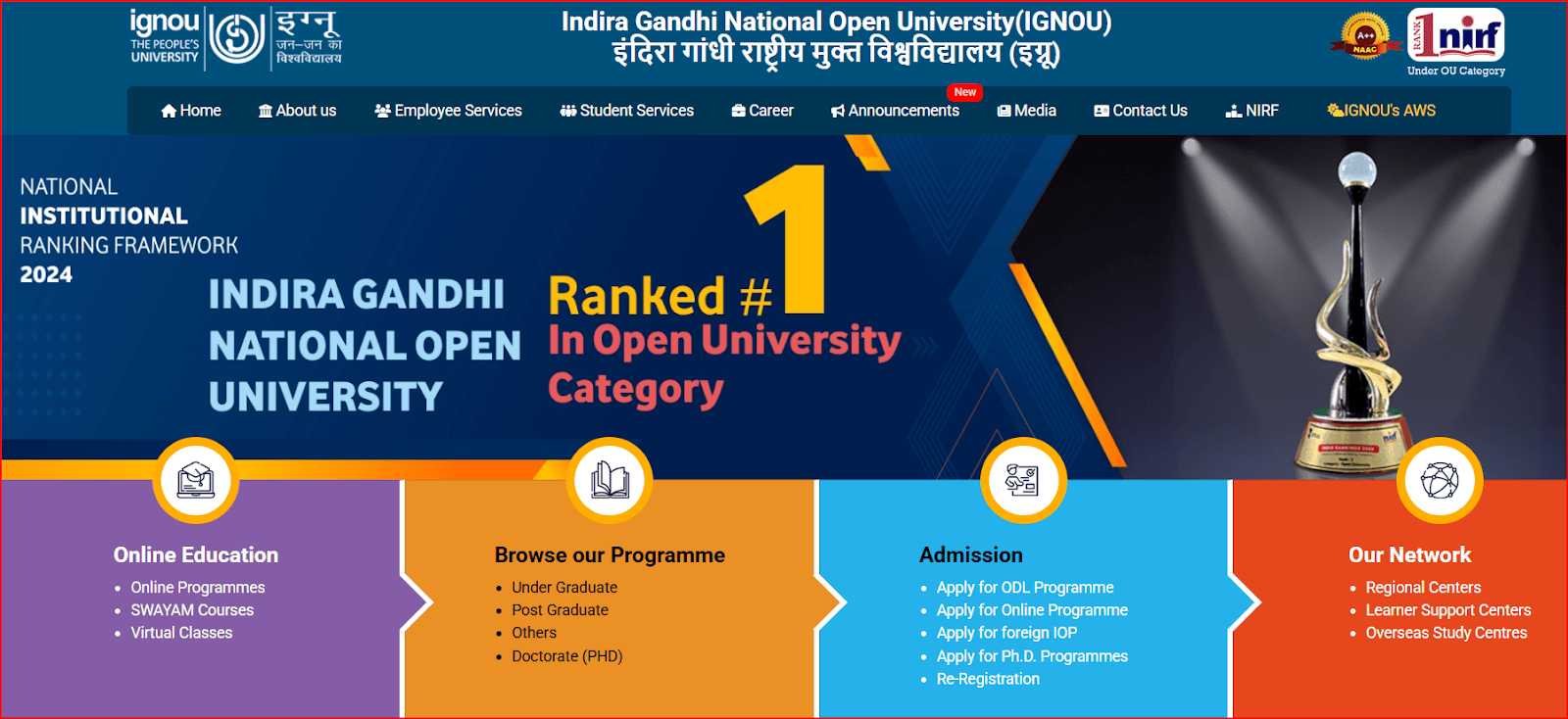 IGNOU – Indira Gandhi National Open University
