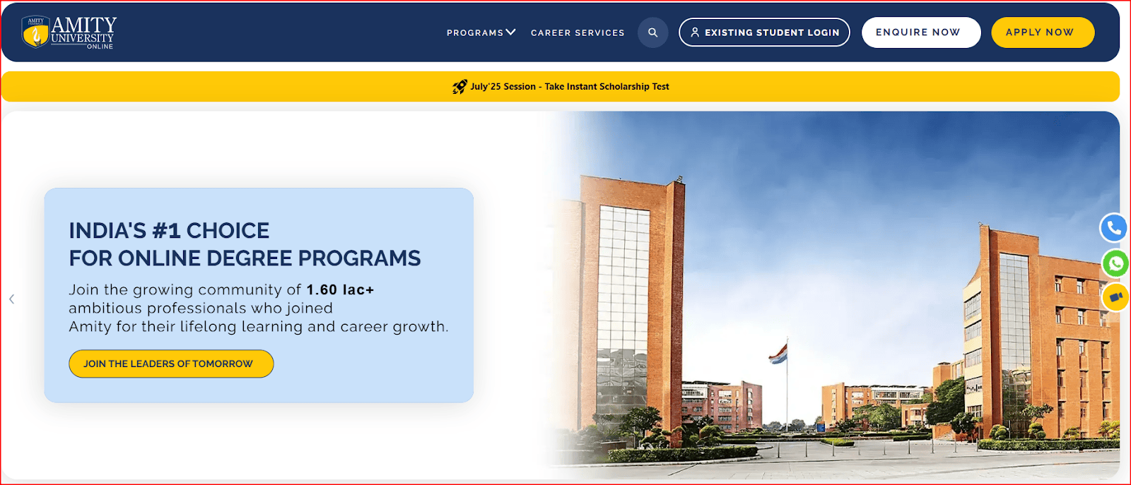 Amity University Online distance MBA college in Ranchi with NAAC A+ accreditation and global exposure