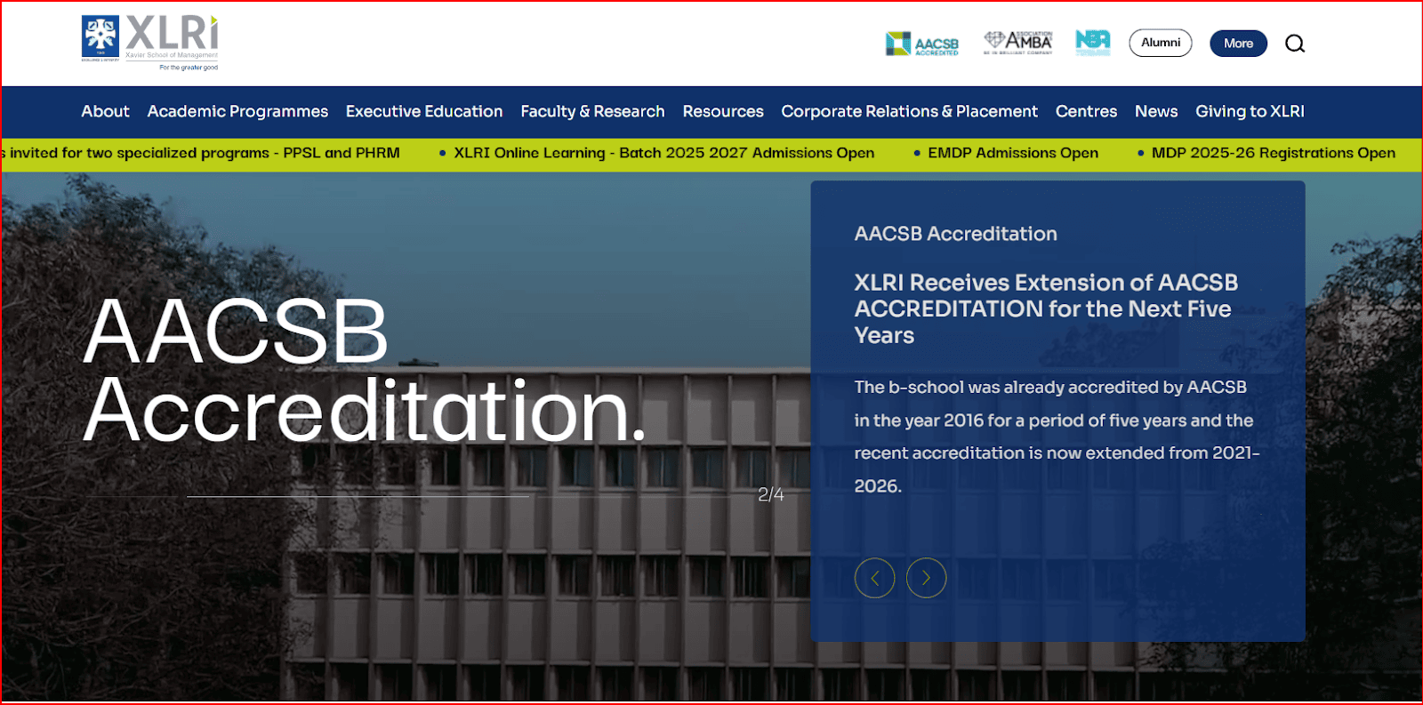 XLRI Jamshedpur distance MBA college in Ranchi with global accreditation and online hybrid learning