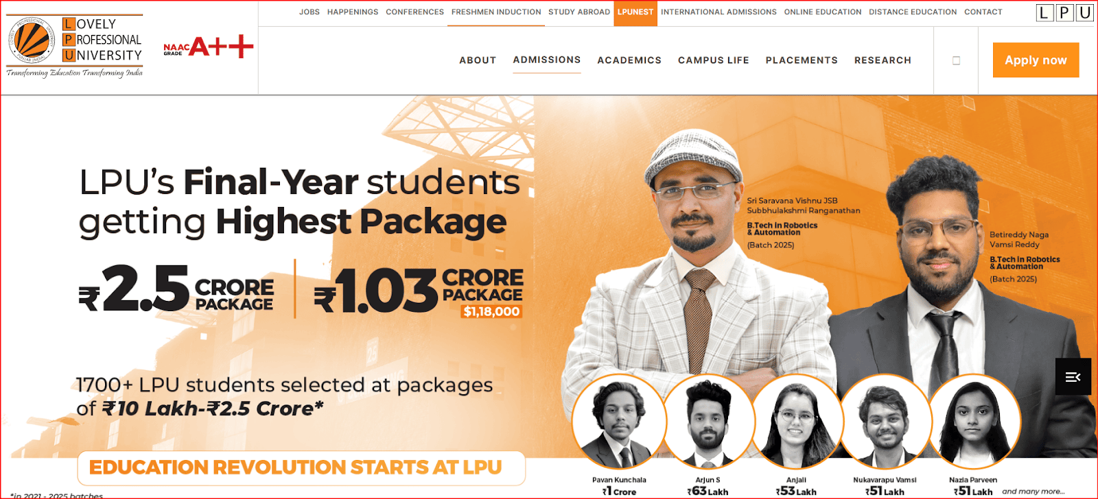 Lovely Professional University Ranchi offering distance MBA with industry curriculum and NAAC A++ rank